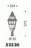 Oprawa osw.korona d55 52530l4 150W E27 grafit sat.